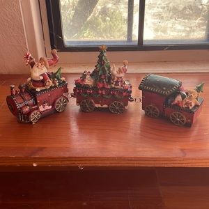 Christmas train 3 pc set **Free if bundled with anything from my closet **